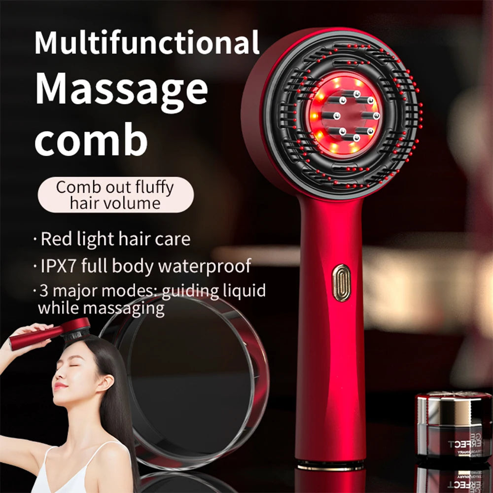 Foreverlily Electric Vibration Massage Comb For Hair Growth