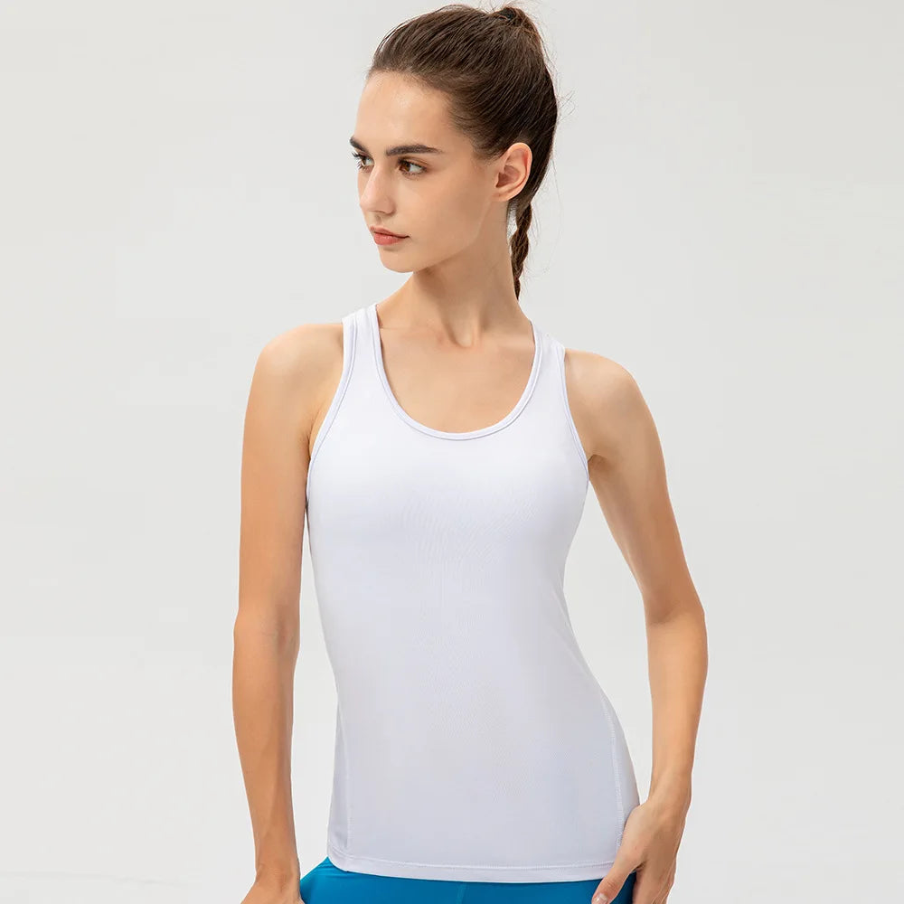Women Quick Dry Performance Yoga Vest Sleeveless Sports Top