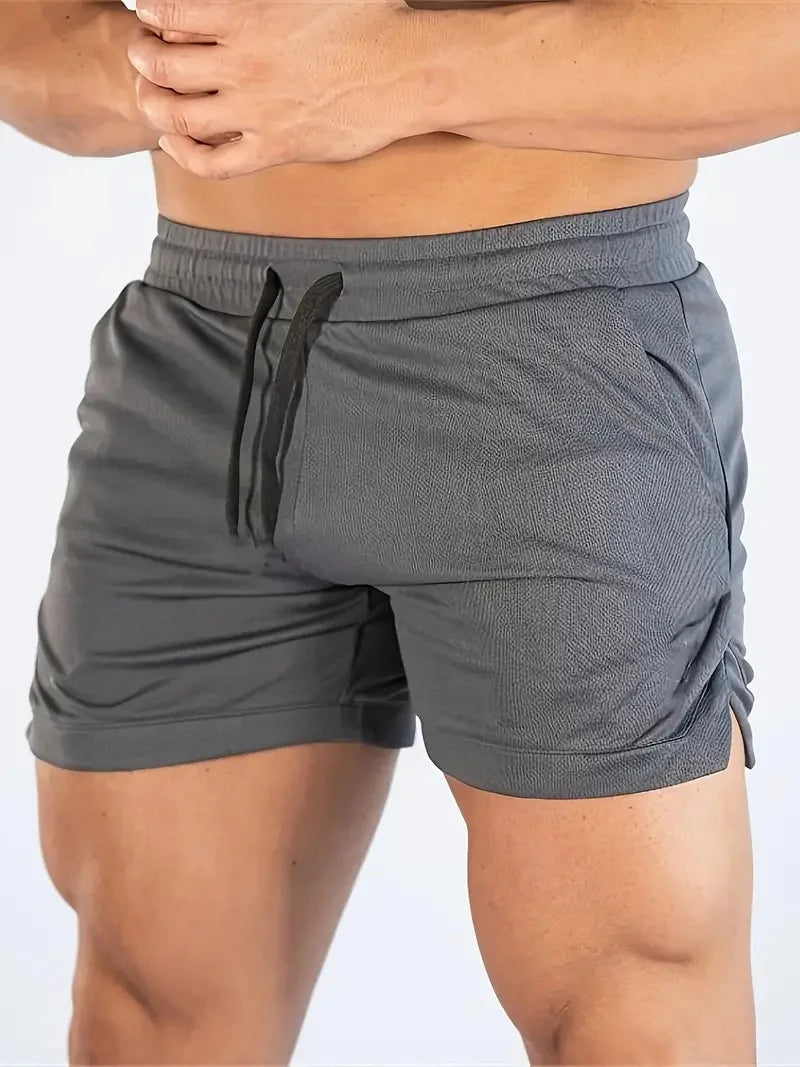 Men's Summer Fitness Shorts Polyester Jogging Athletic Shorts