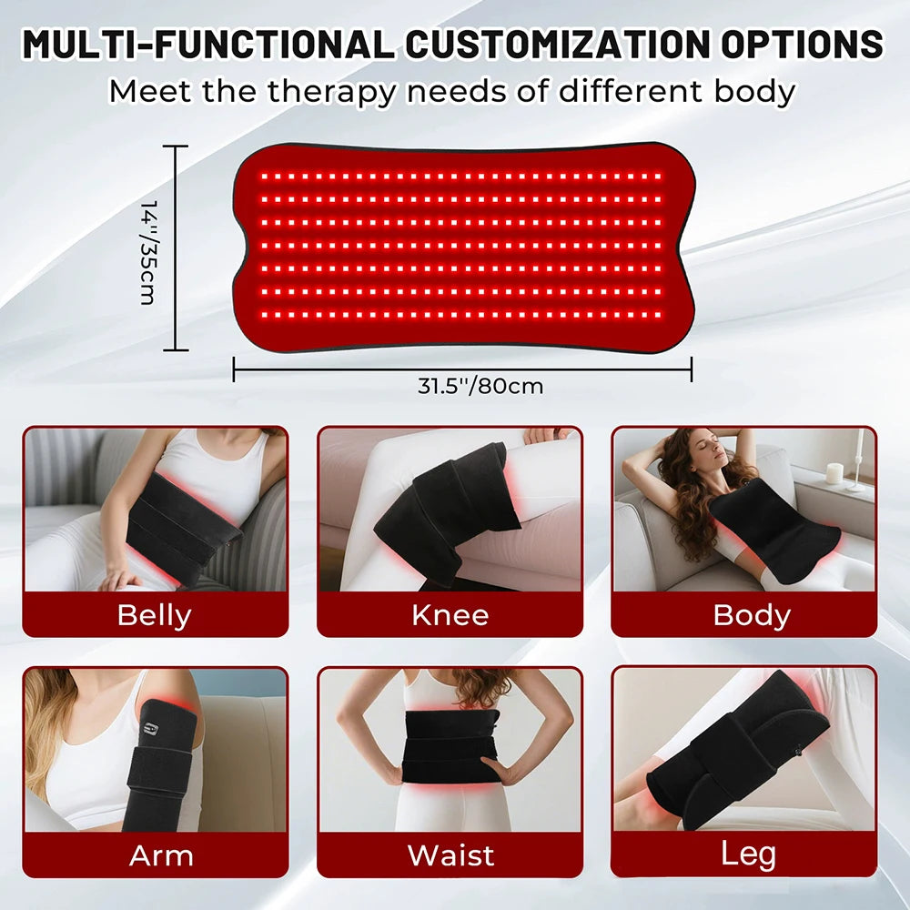 Vilnason Red Infrared Light Therapy Pad 660nm 850nm For Body