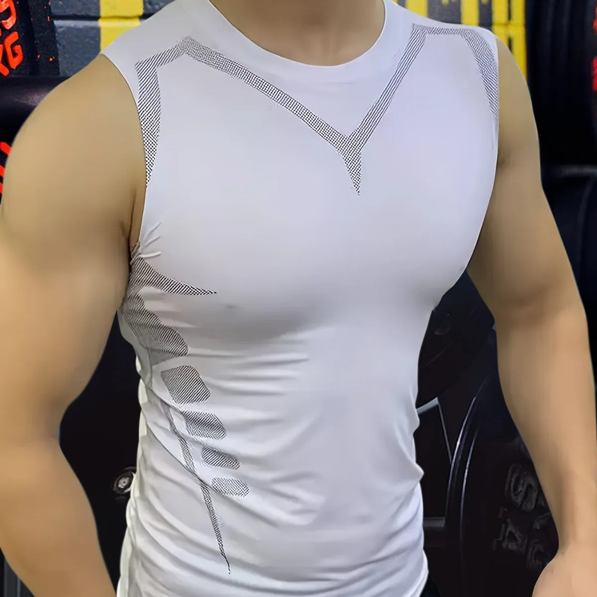Men's Quick Dry Compression Tank Top for Gym and Workout