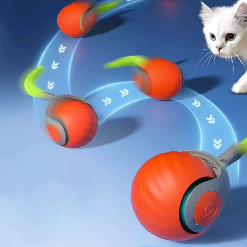 Automatic Moving Cat Ball Toy USB Rechargeable Pet Toy
