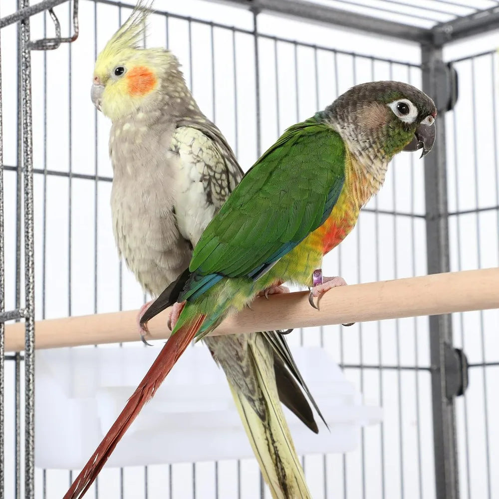 NONECN Parrot Cage With Rolling Stand For Medium Birds