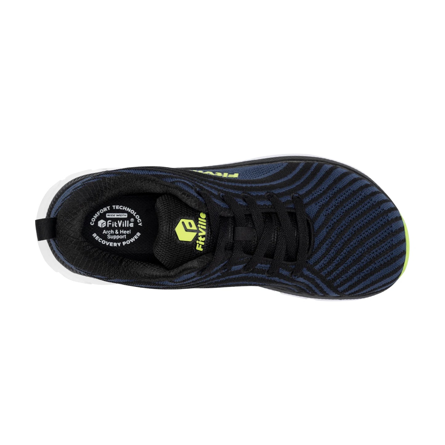 Fitville Men FlowCore V2 Wide Toe Box Running Shoes Cushioned