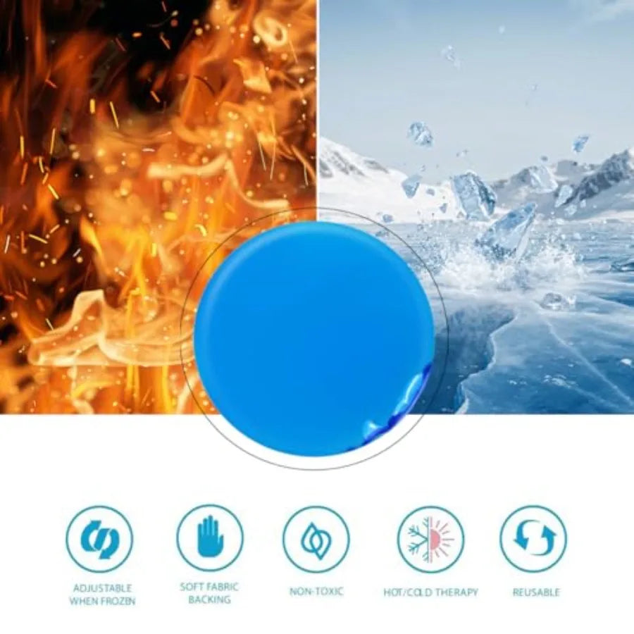 Round Gel Ice Packs Reusable Hot Cold Relief For Pain