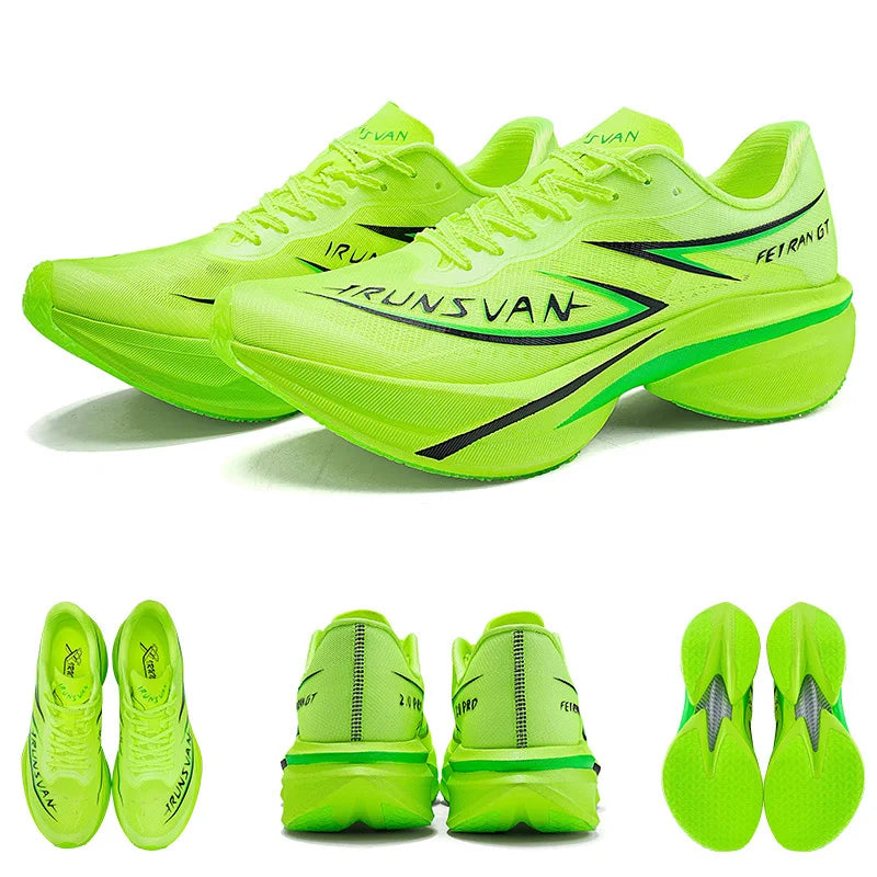 IRUNSVAN Flying Flame GT2.0 Full Palm Carbon Plate Marathon Running Shoes Track and Field Shoes Men's and Women's Sports Shoes