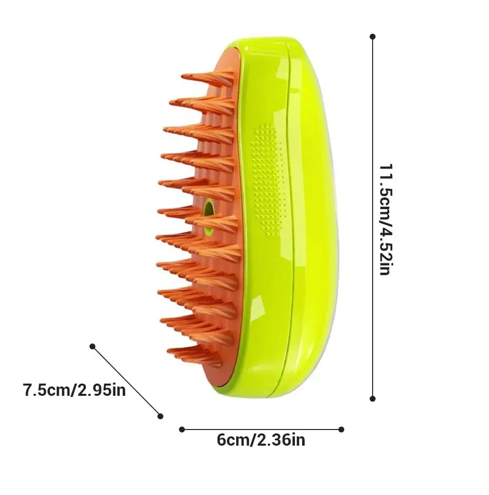 Cat Dog Steam Brush Grooming Sprayer 3 In 1 Massage