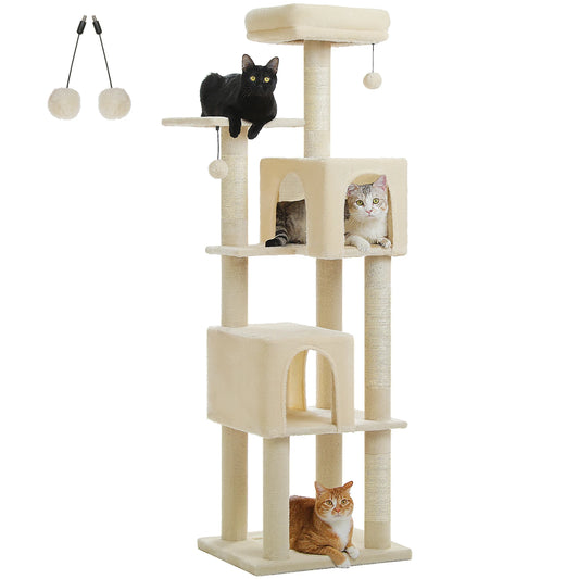 PAWZ Road Multi Level Cat Tree For Indoor Cats Condos
