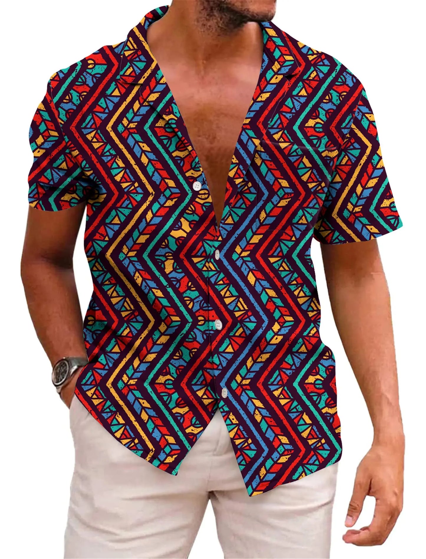 KYKU Mexico Shirt For Men Funny Hawaiian Button Down