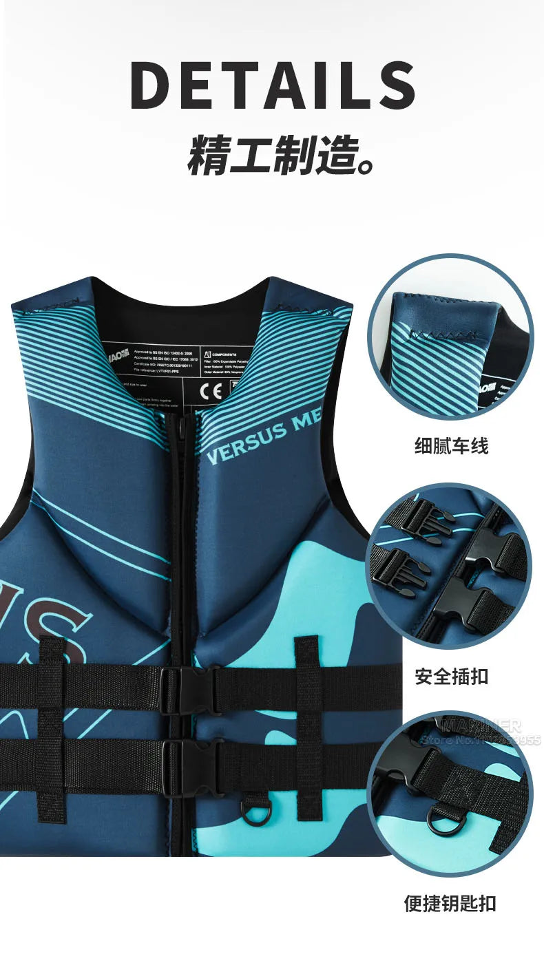 Life Jacket For Adults Kayak Jet Ski Wakeboard Sports Vest