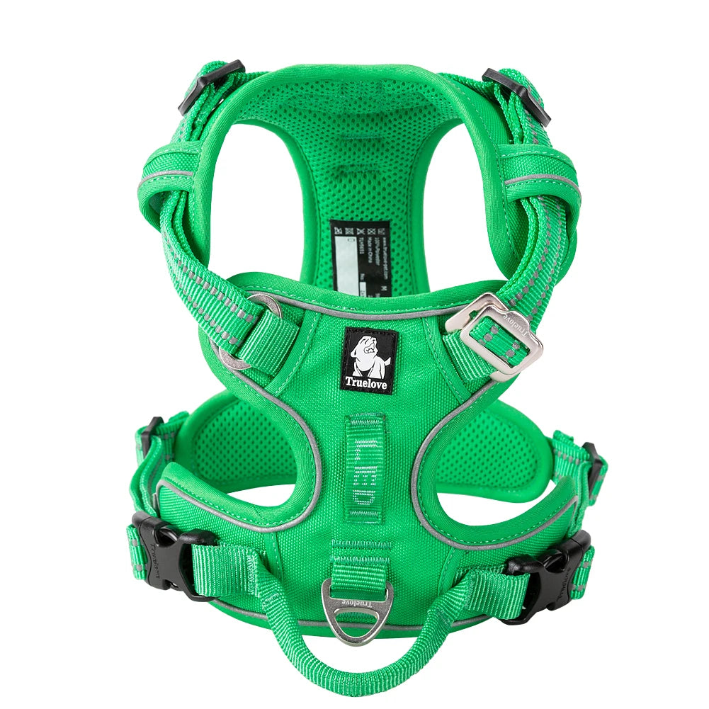 TrueLove Dog Harness Reflective Padded Quick Release Nylon
