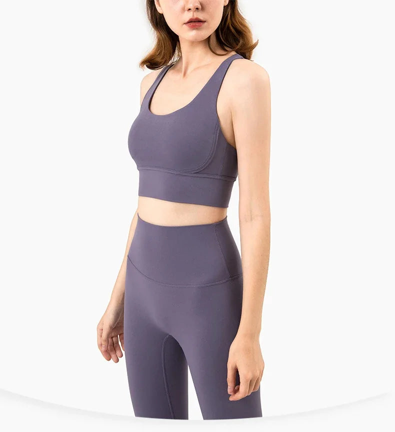 COZOK Cross Back Yoga Bra Tank Top Breathable For Women