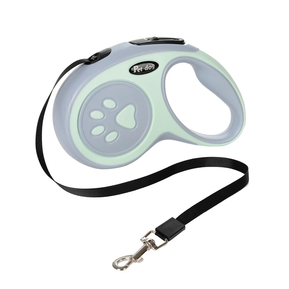 Retractable Nylon Dog Leash With ABS Case Heavy Duty