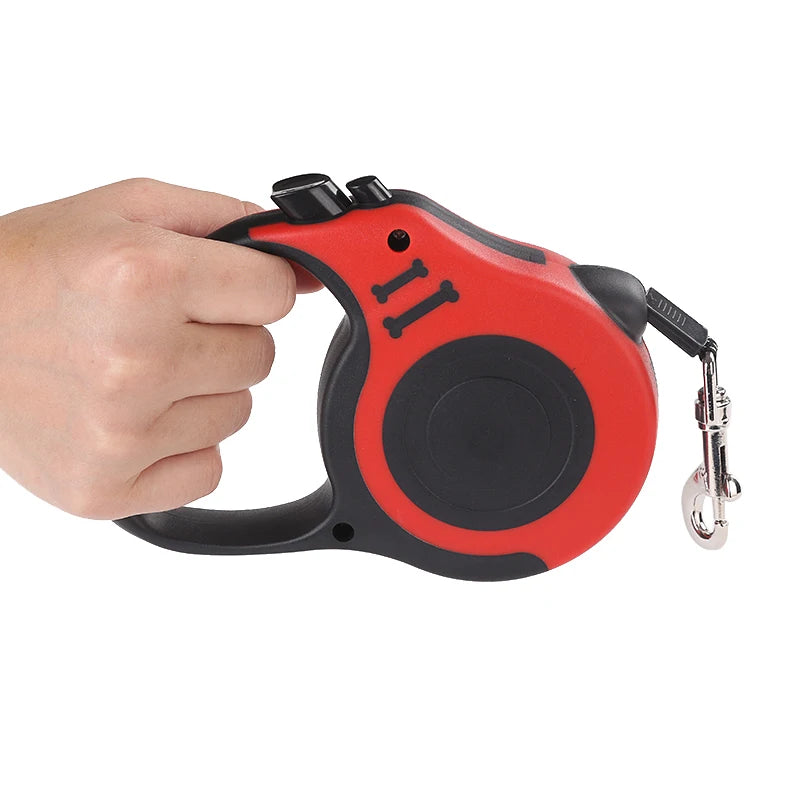 Retractable Nylon Dog Leash With ABS Case Heavy Duty