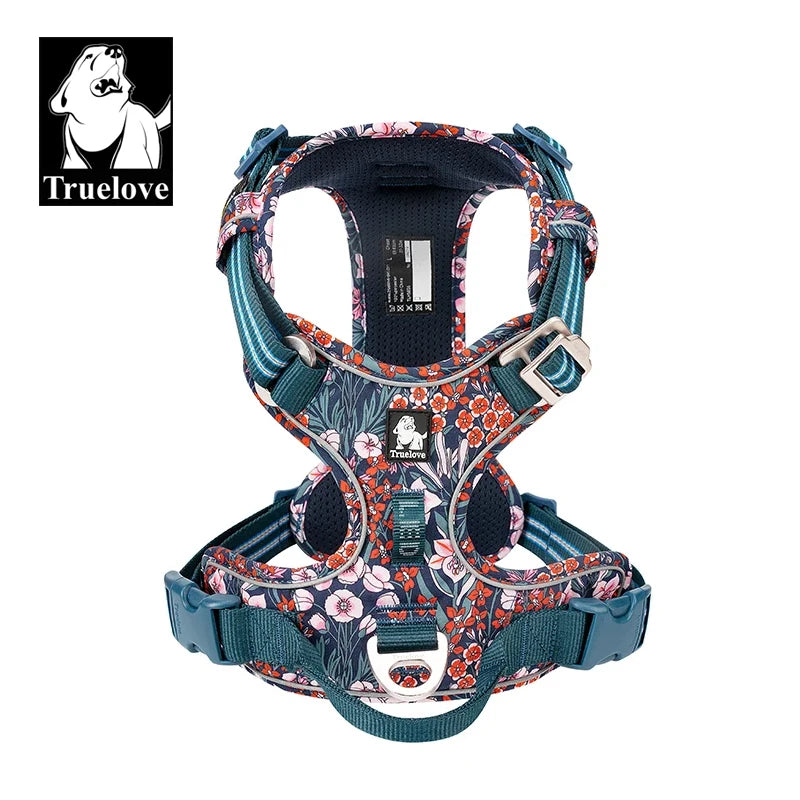 TrueLove Dog Harness Reflective Padded Quick Release Nylon