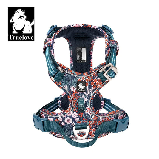 TrueLove Dog Harness Reflective Padded Quick Release Nylon