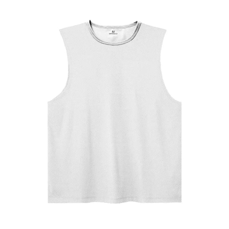 Summer Ice Silk Running Vest For Men Quick Dry Breathable