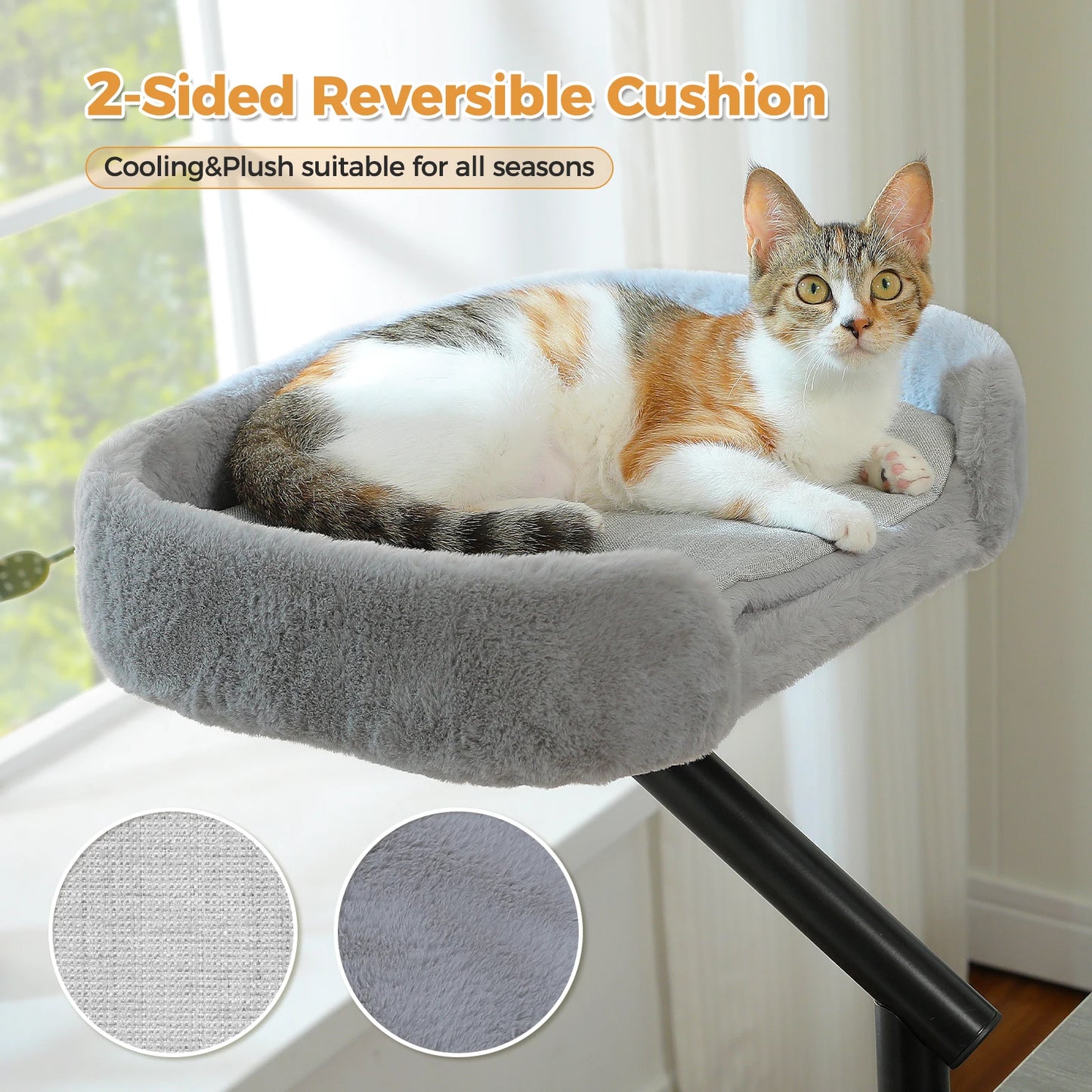 PAWZ Road Cat Desk Bed Rotatable Hammock Stand Indoor Cats