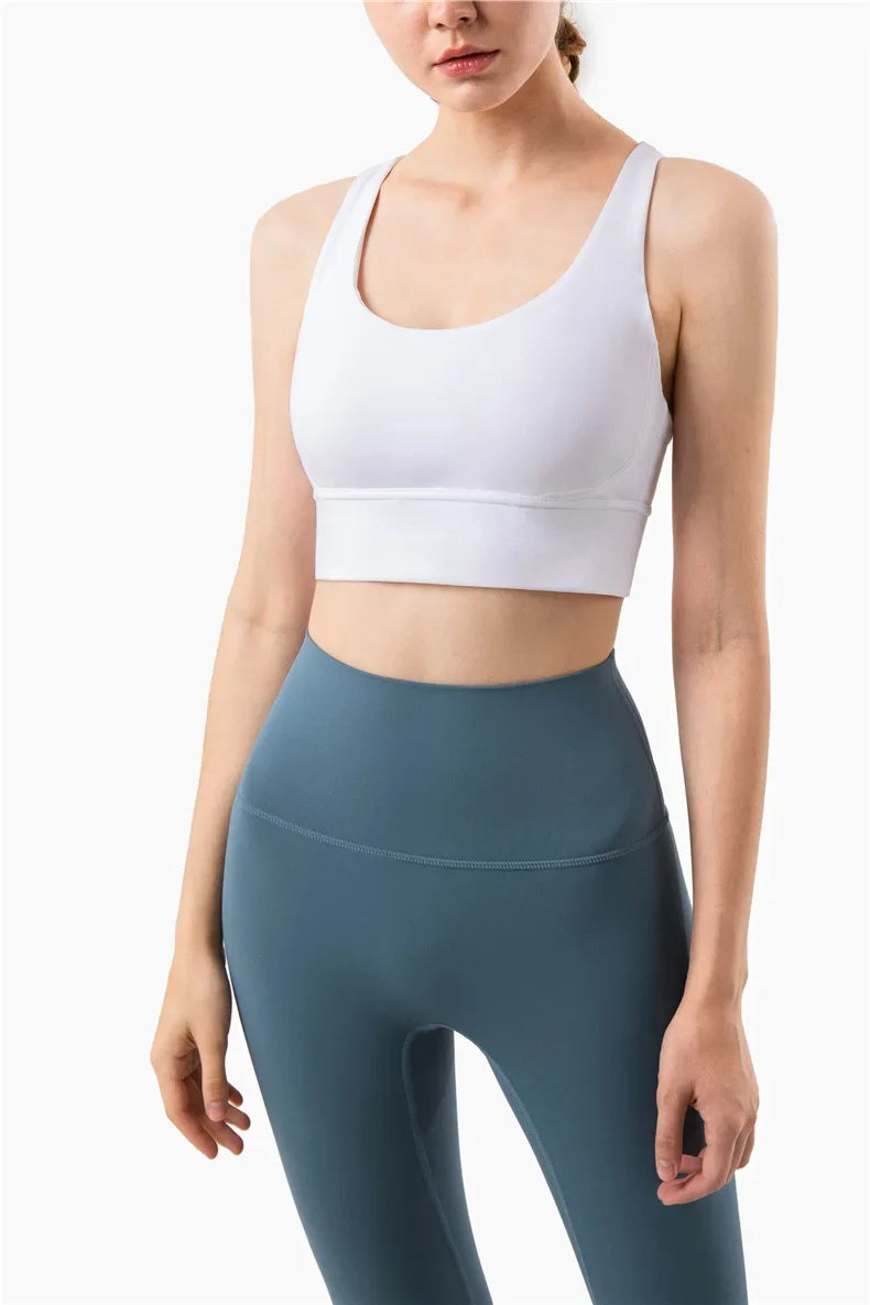 COZOK Cross Back Yoga Bra Tank Top Breathable For Women