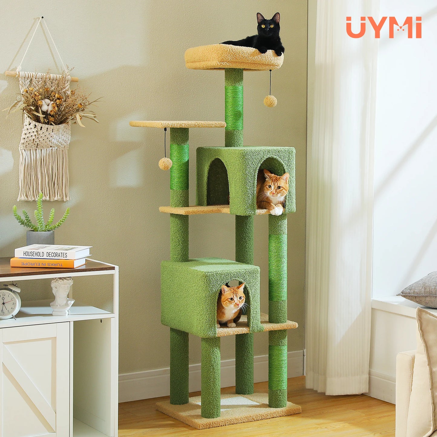 PAWZ Road Multi Level Cat Tree For Indoor Cats Condos