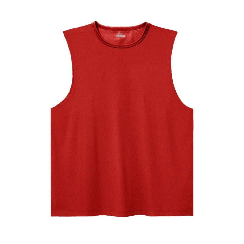 Summer Ice Silk Running Vest For Men Quick Dry Breathable