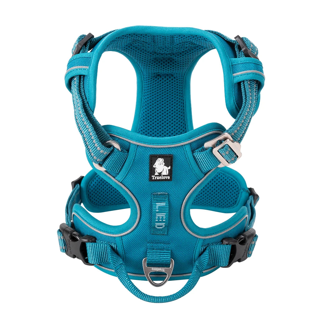 TrueLove Dog Harness Reflective Padded Quick Release Nylon