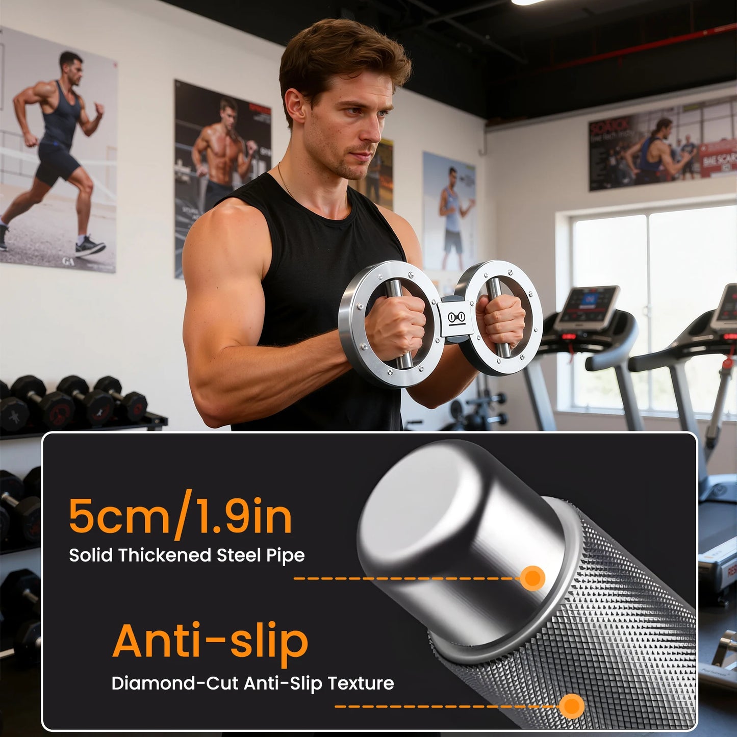 Rotator Machine Multifunctional Grip Strength Trainer for Forearms