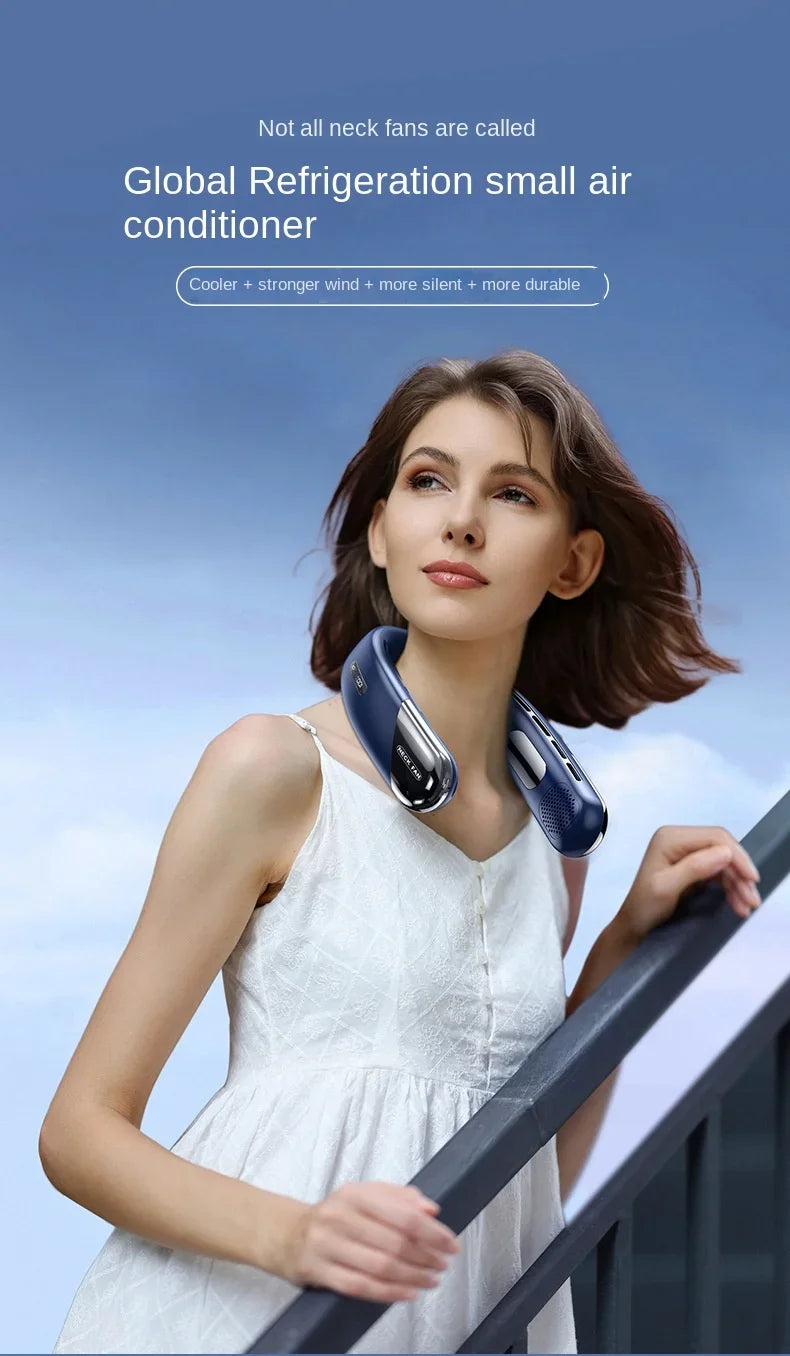 DELIXING 10000mAh Portable Neck Fan Bladeless Silent Rechargeable