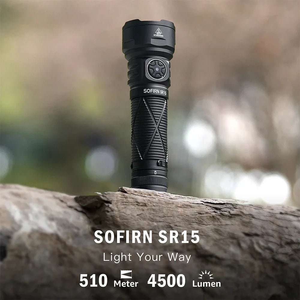 Sofirn SR15 4500LM 21700 USB-C Rechargeable Flashlight