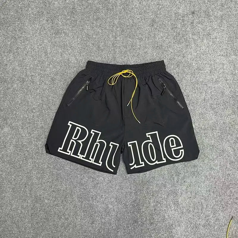 Casual Men's Hip Hop Print Shorts for Spring and Summer