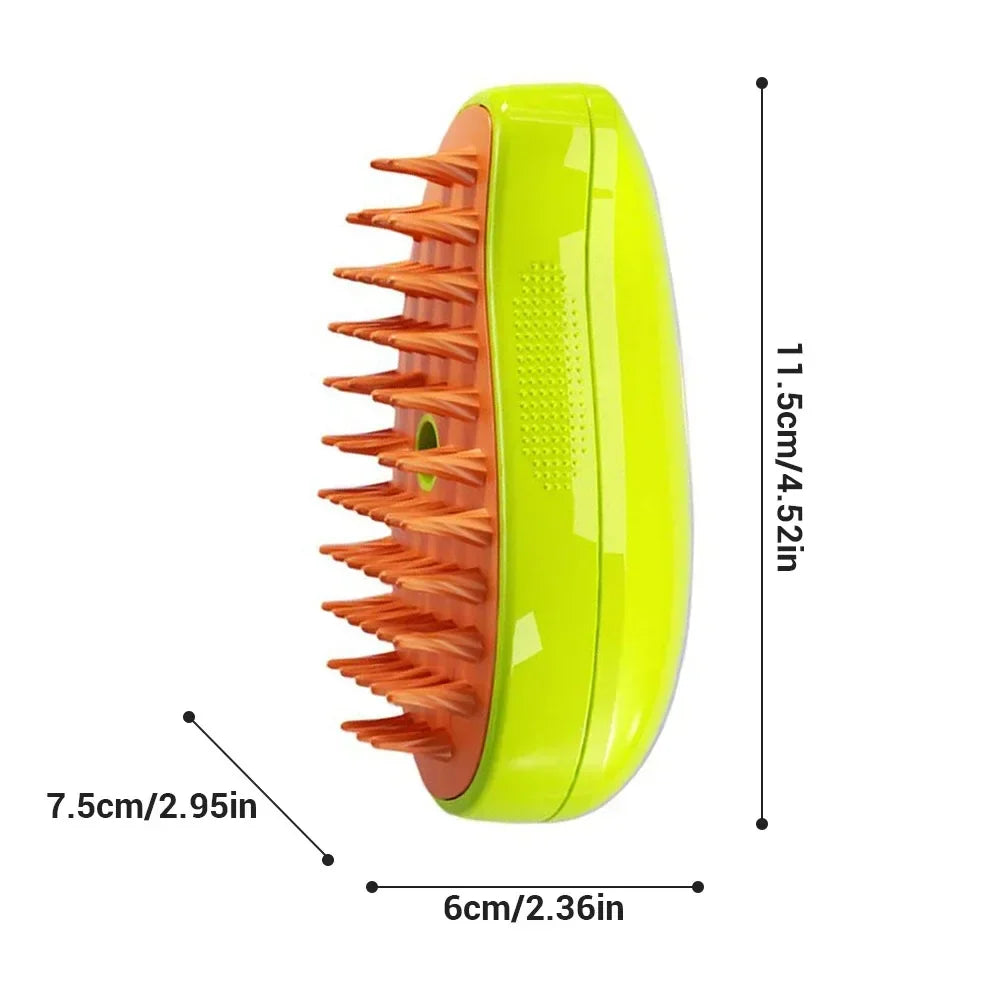 Cat Dog Steam Brush Grooming Sprayer 3 In 1 Massage