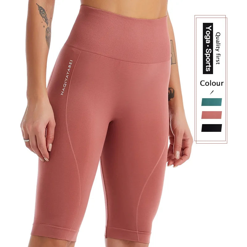 Womens Breathable Quick-Dry High-Waist Sports Yoga Pants For Workout