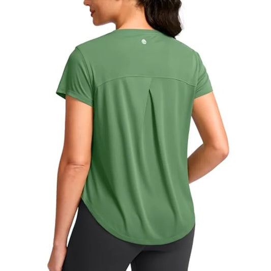 Womens Lightweight Quick Dry Workout Top For Yoga And Running