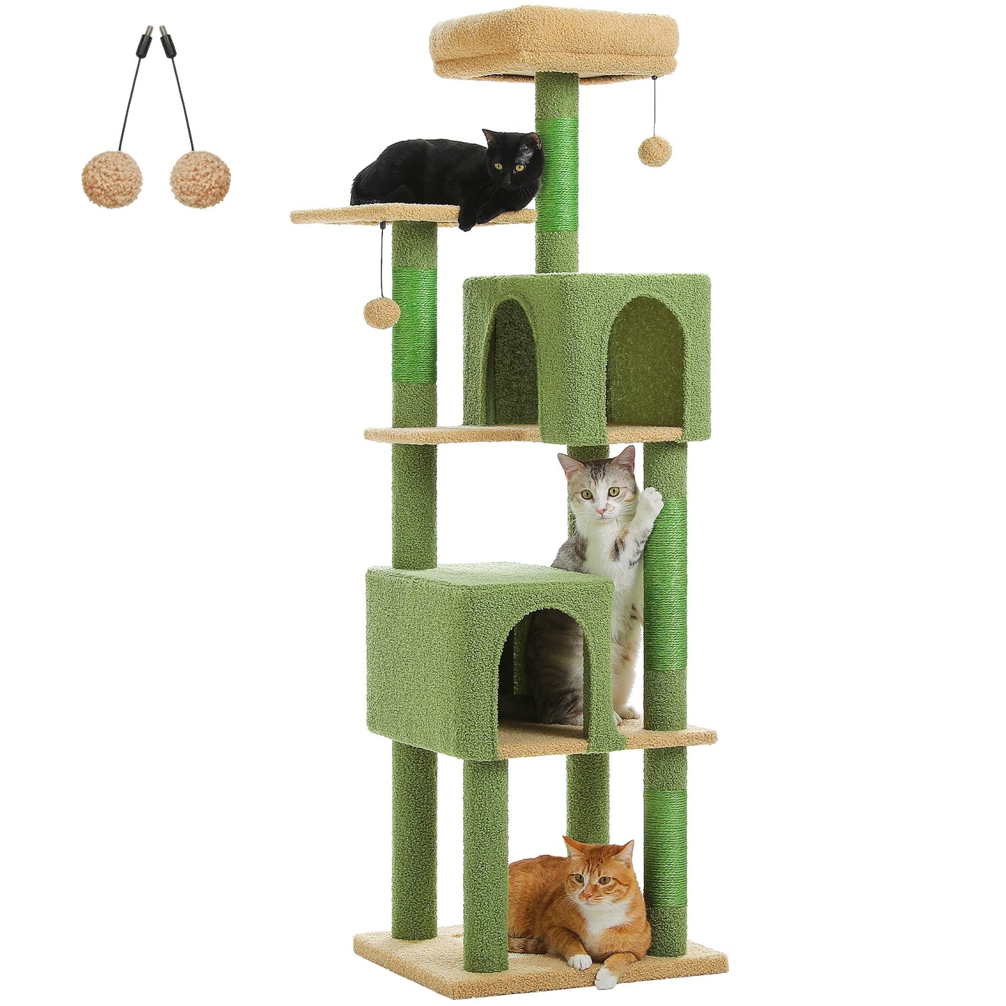 PAWZ Road Multi Level Cat Tree For Indoor Cats Condos