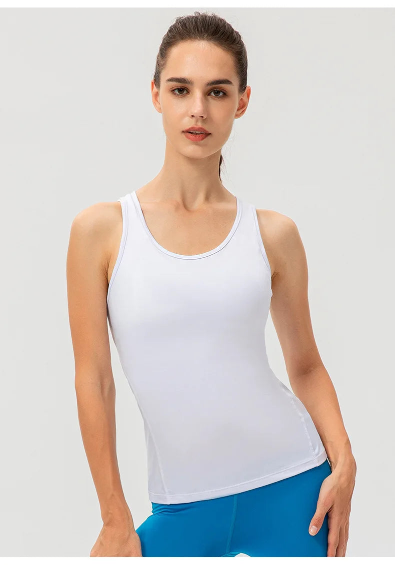 Women Quick Dry Performance Yoga Vest Sleeveless Sports Top