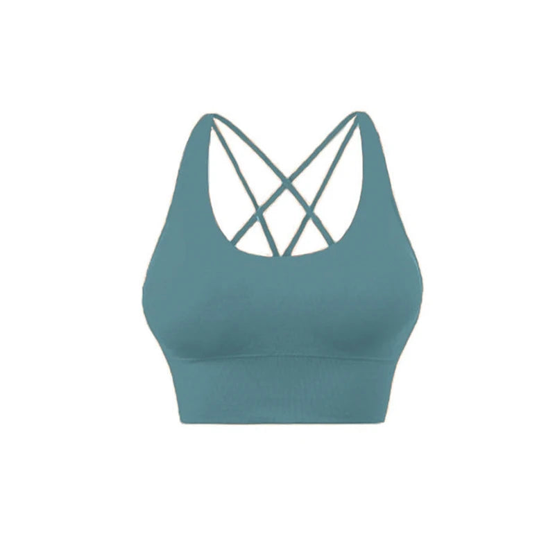 COZOK Cross Back Yoga Bra Tank Top Breathable For Women