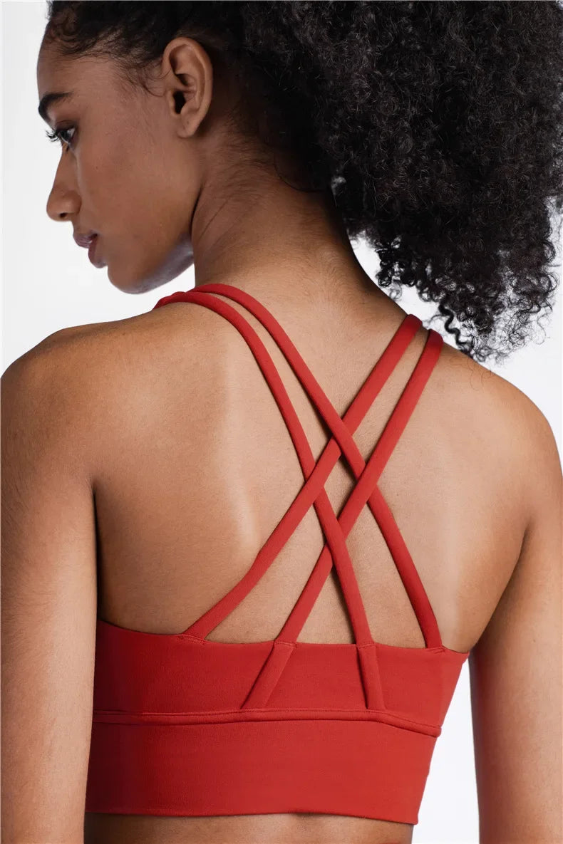 COZOK Cross Back Yoga Bra Tank Top Breathable For Women