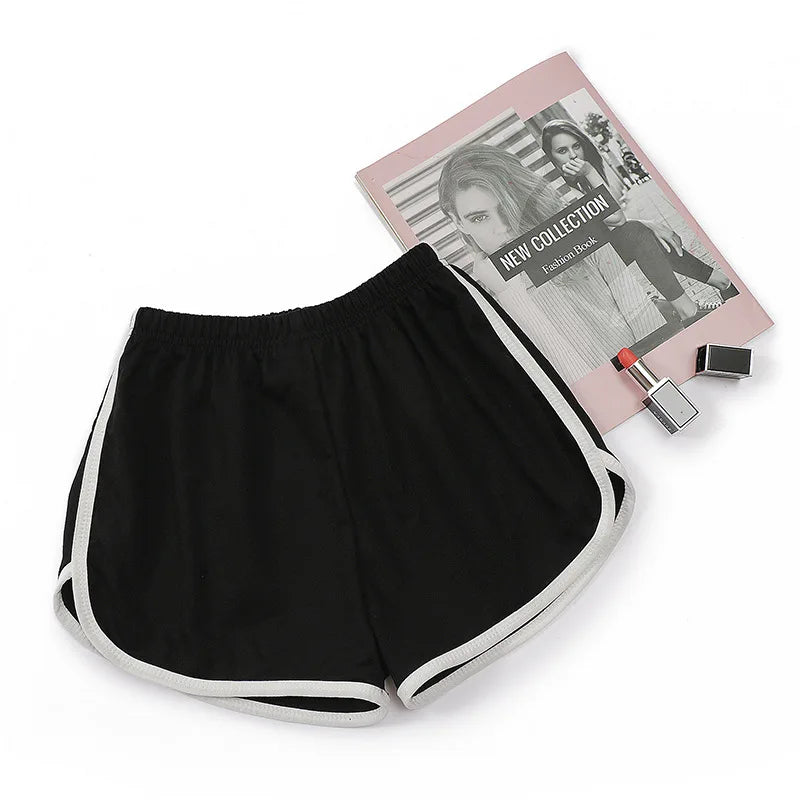 Women Yoga Shorts Breathable Mid Waist Casual Wide Leg