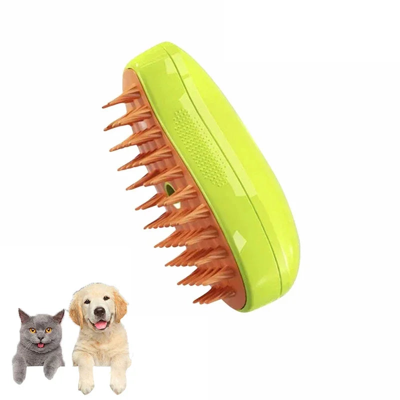 Cat Dog Steam Brush Grooming Sprayer 3 In 1 Massage