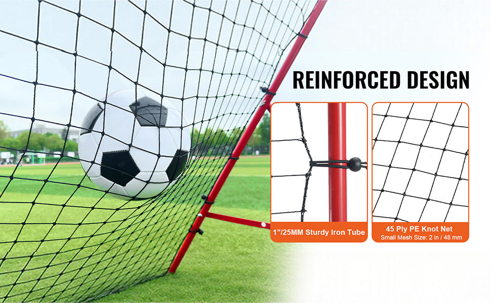 Soccer Rebounder Net Portable Training Equipment with Adjustable Angles