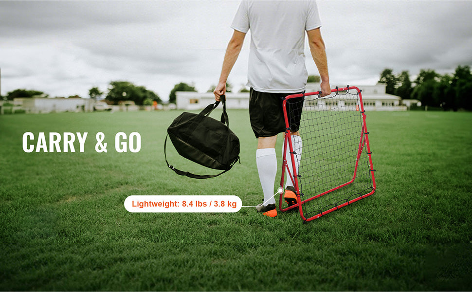 Soccer Rebounder Net Portable Training Equipment with Adjustable Angles