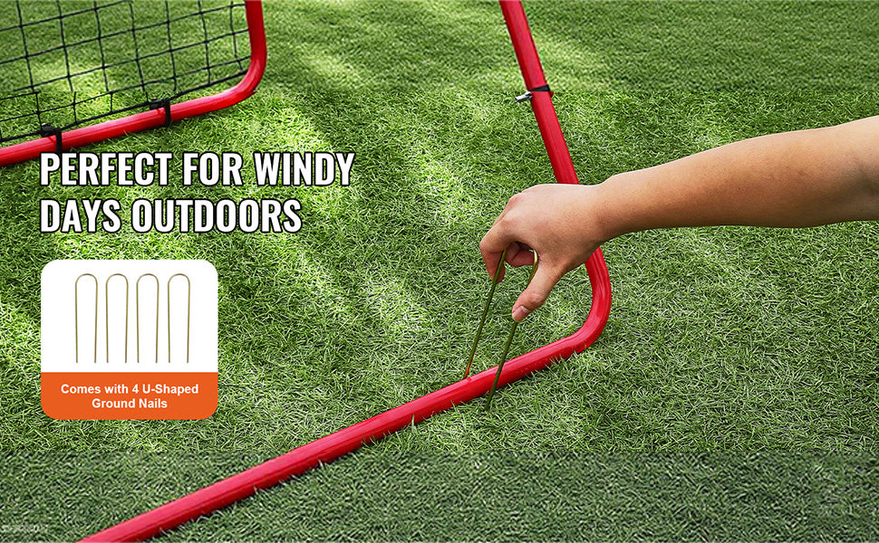 Soccer Rebounder Net Portable Training Equipment with Adjustable Angles